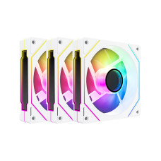 Acegeek Pandora 3 Fans - ARGB 120mm - Unique Footpad Design - White